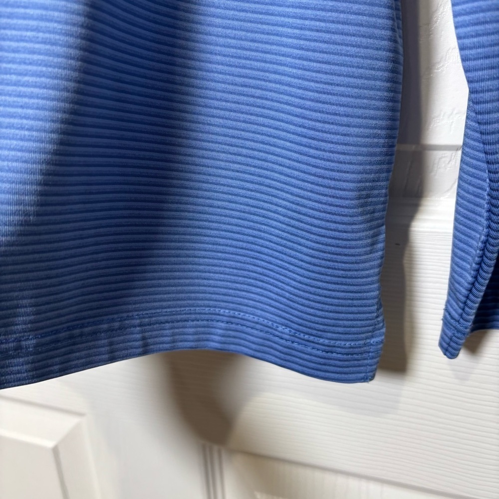 Walter Hagen Golf Polo Men’s XL Blue Stripe 11 Majors Long Sleeve Performance - Picture 5 of 7